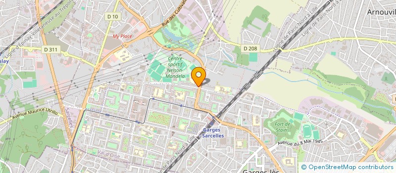 localisation de l'entreprise MONSIEUR SEYBA COULIBALY  SARCELLES