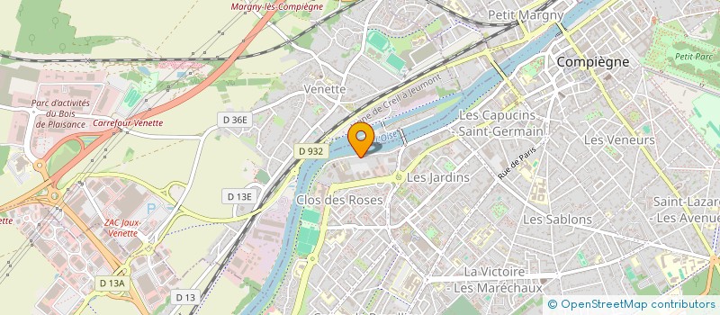 localisation de l'entreprise MONSIEUR SEYDINA DIOUF  COMPIEGNE