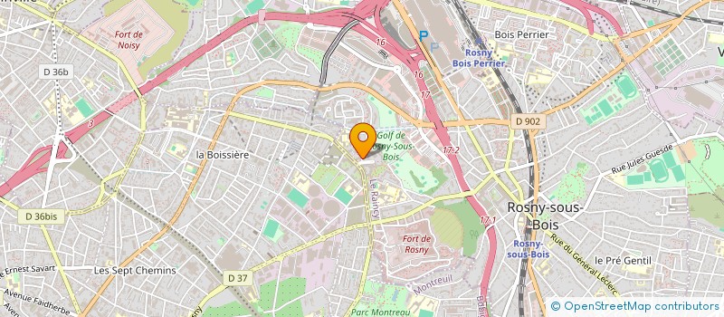 localisation de l'entreprise MONSIEUR SEYDOU COULIBALY à ROSNY-SOUS-BOIS