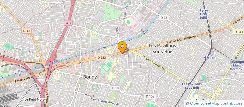 localisation de l'entreprise MONSIEUR SEYDOU COULIBALY  LES PAVILLONS-SOUS-BOIS