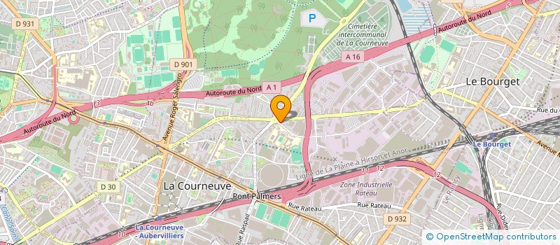 localisation de l'entreprise MONSIEUR SEYDOU KANE à LA COURNEUVE