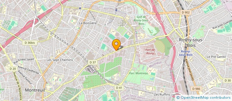 localisation de l'entreprise MONSIEUR SEYDOU TRAORE à MONTREUIL