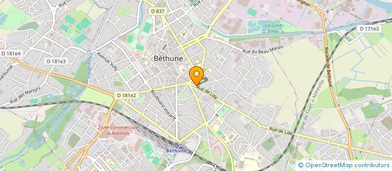 localisation de l'entreprise MONSIEUR SEYDOUBA SANGARE  BETHUNE