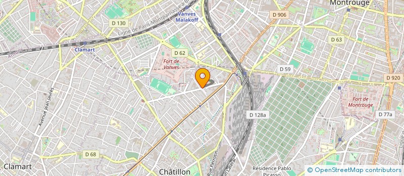 localisation de l'entreprise MONSIEUR SEYED MOHAMMADI  CHATILLON