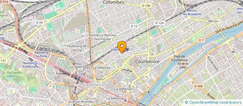 localisation de l'entreprise MONSIEUR SEYED TAHERI  COURBEVOIE