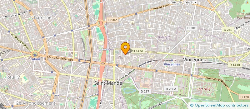 localisation de l'entreprise MONSIEUR SEYFEDINE BEN TILI à VINCENNES