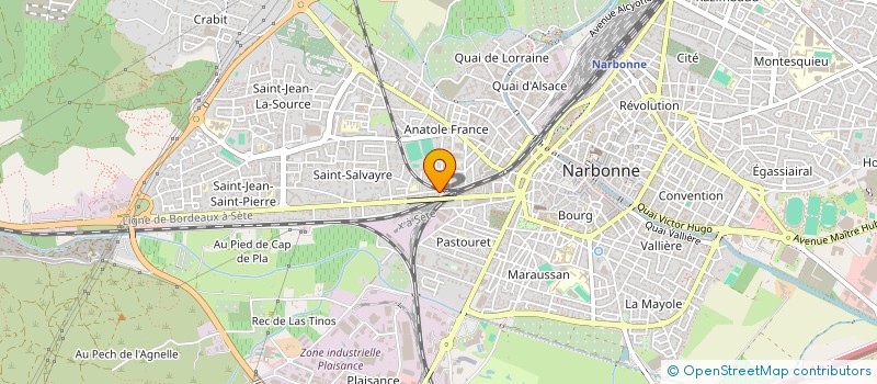 localisation de l'entreprise MONSIEUR SEZER SENER  NARBONNE