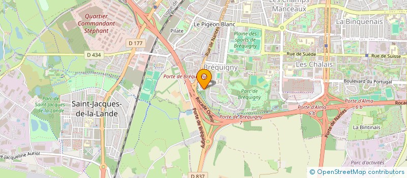 localisation de l'entreprise MONSIEUR SHAFI ABDI HASHI  RENNES