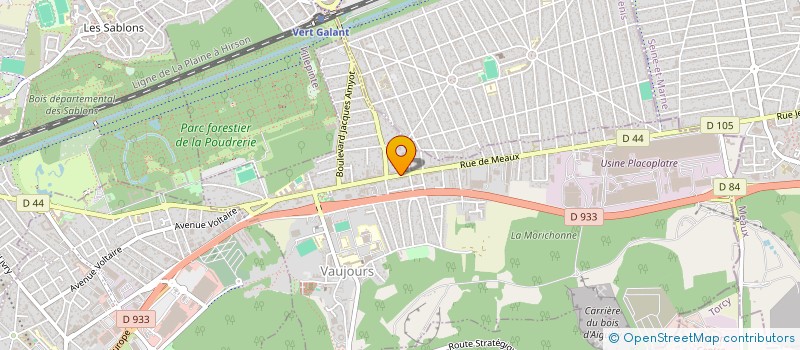 localisation de l'entreprise MONSIEUR SHAFI DURGAUHEE  VAUJOURS