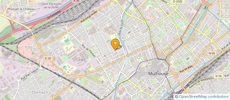 localisation de l'entreprise MONSIEUR SHAFIKHULLAH SHAFAQ  MULHOUSE