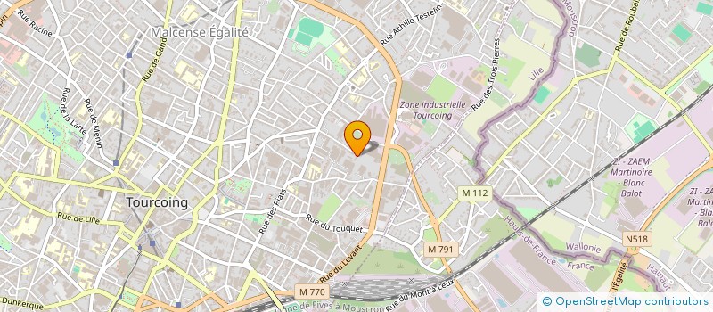 localisation de l'entreprise MONSIEUR SHAFIQULLAH OBAIDY  TOURCOING
