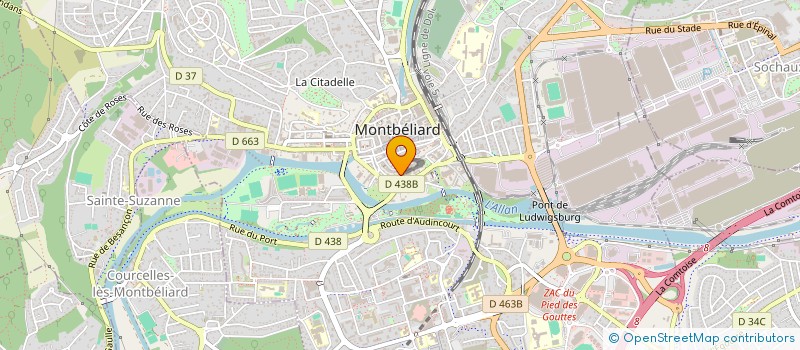 localisation de l'entreprise MONSIEUR SHAFIULLAH QADARI  MONTBELIARD