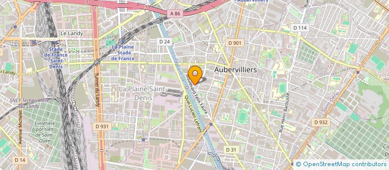 localisation de l'entreprise MONSIEUR SHAHANUR RAHMAN  AUBERVILLIERS