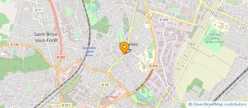 localisation de l'entreprise MONSIEUR SHAHID MIRZA  SARCELLES