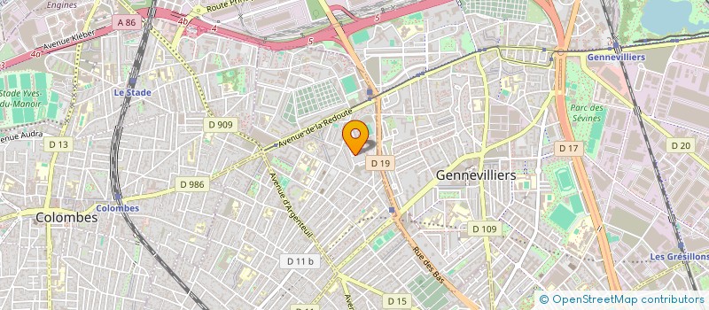 localisation de l'entreprise MONSIEUR SHAHINE BOUAKKA  ASNIERES-SUR-SEINE