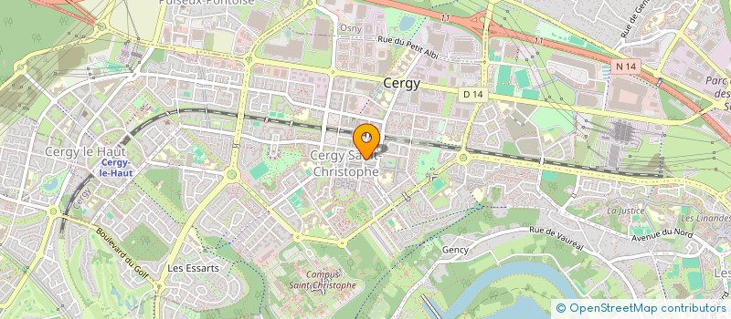 localisation de l'entreprise MONSIEUR SHAHIR SELVANADIN  CERGY