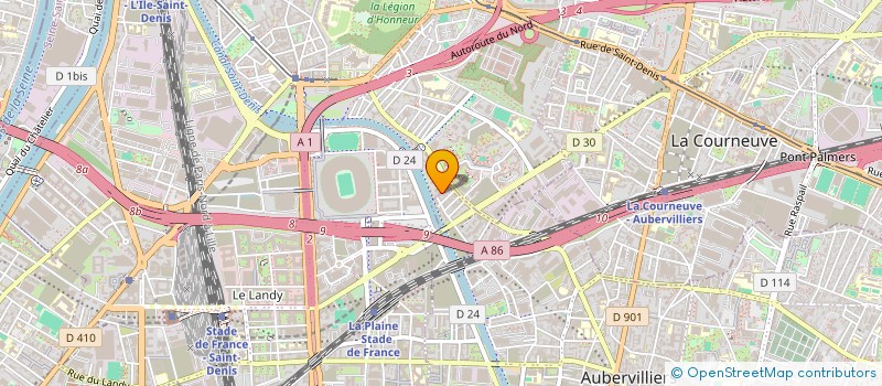 localisation de l'entreprise MONSIEUR SHAHRAM HABIBI  AUBERVILLIERS