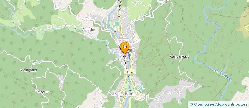 localisation de l'entreprise MONSIEUR SHAHRAM NABATI  VALS-LES-BAINS