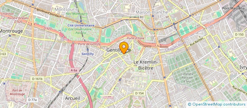 localisation de l'entreprise MONSIEUR SHAHRIAR GHANE à GENTILLY