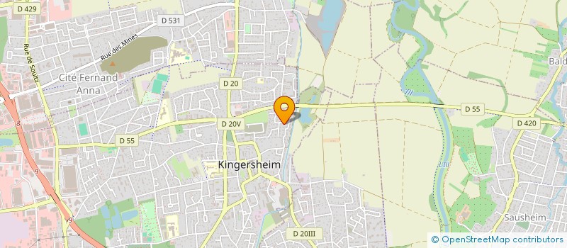 localisation de l'entreprise MONSIEUR SHAHRIAR RAHI  KINGERSHEIM