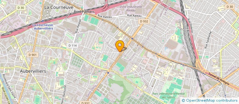 localisation de l'entreprise MONSIEUR SHAIK HOSSAIN  AUBERVILLIERS