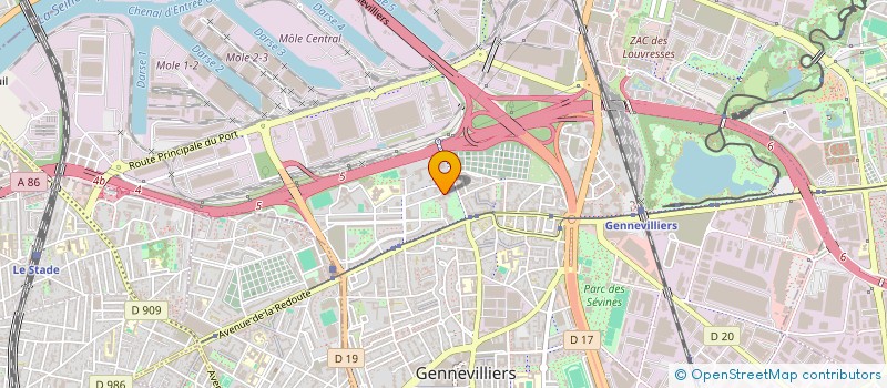 localisation de l'entreprise MONSIEUR SHAIN HAMMOUDA à GENNEVILLIERS