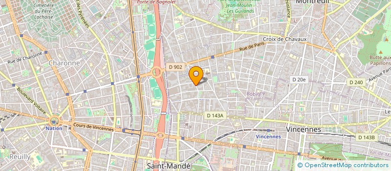 localisation de l'entreprise MONSIEUR SHAJAHAN MIAH à MONTREUIL