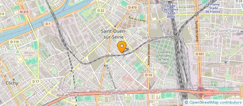localisation de l'entreprise MONSIEUR SHAKER ABU  SAINT-OUEN-SUR-SEINE