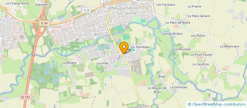 localisation de l'entreprise MONSIEUR SHAKHROUDINE KHAZIROV  NOYAL-CHATILLON-SUR-SEICHE