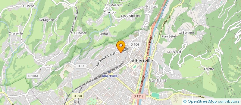 localisation de l'entreprise MONSIEUR SHAM-AMRITAM LETSCHERT  ALBERTVILLE