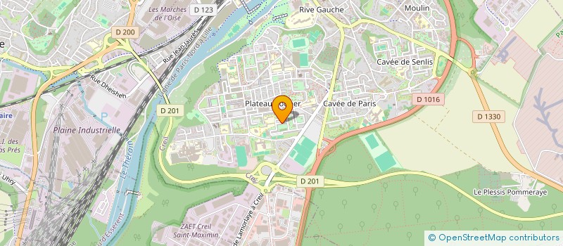 localisation de l'entreprise MONSIEUR SHAMALI MIAKHEL  CREIL