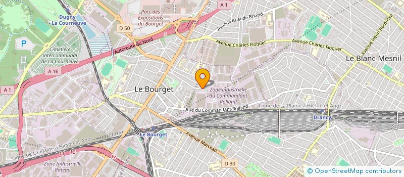 localisation de l'entreprise MONSIEUR SHAMAS UL HASSAN MIAN à LE BOURGET