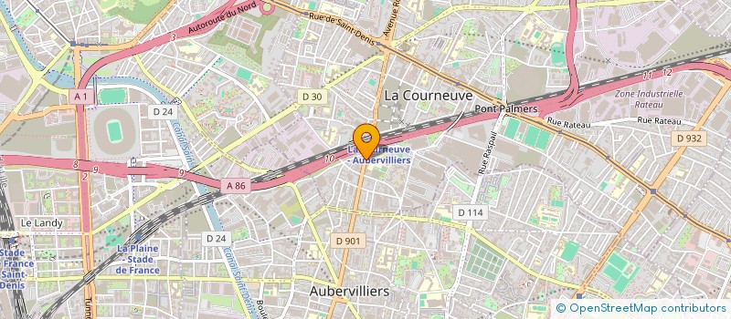 localisation de l'entreprise MONSIEUR SHAMIM AHMED à LA COURNEUVE