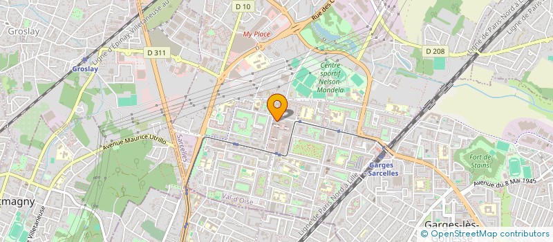 localisation de l'entreprise MONSIEUR SHAMIM BAHAR  SARCELLES