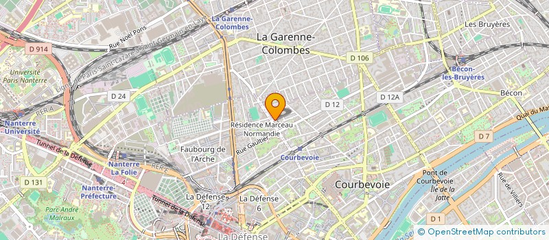 localisation de l'entreprise MONSIEUR SHAMIN AHMED  COURBEVOIE