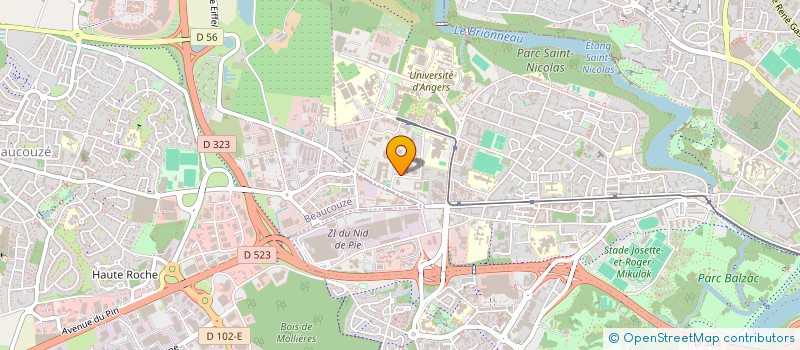 localisation de l'entreprise MONSIEUR SHAMSHAD AHMADI à ANGERS