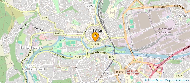 localisation de l'entreprise MONSIEUR SHAMSURAHMAN SHERZAD  MONTBELIARD