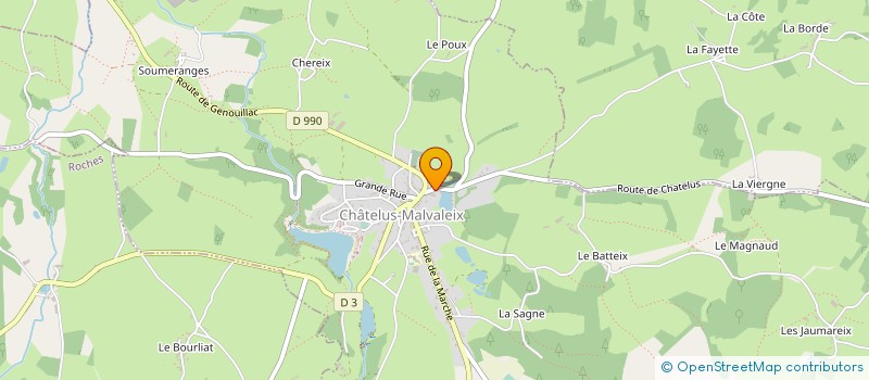 localisation de l'entreprise MONSIEUR SHANE WELTON à CHATELUS-MALVALEIX