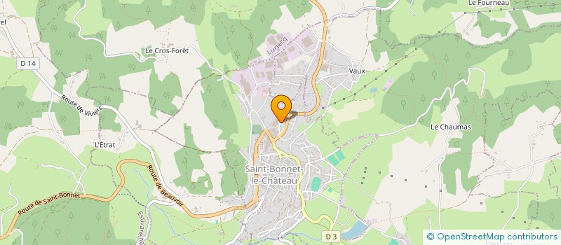 localisation de l'entreprise MONSIEUR SHANTY SANCHEZ-VILLALBA  SAINT-BONNET-LE-CHATEAU