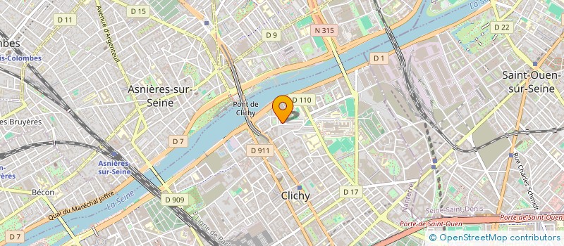 localisation de l'entreprise MONSIEUR SHARADY WEMBO à CLICHY