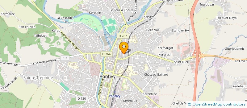 localisation de l'entreprise MONSIEUR SHARAFEDDIN BAHR ABDOURAHMANE  PONTIVY