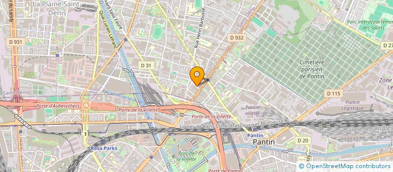 localisation de l'entreprise MONSIEUR SHARIF UDDIN  AUBERVILLIERS