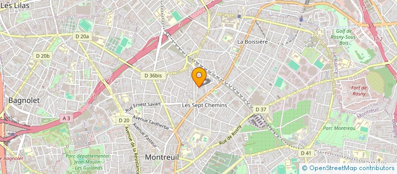 localisation de l'entreprise MONSIEUR SHARIFULLAH SHAFIZADE à MONTREUIL