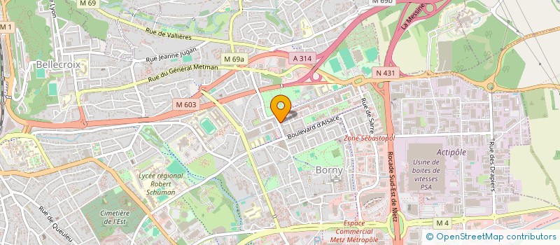 localisation de l'entreprise MONSIEUR SHARIFULLAH SHARIFI  METZ