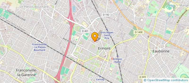 localisation de l'entreprise MONSIEUR SHARMARKE LIBAN OMAR  ERMONT