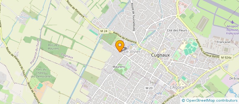 localisation de l'entreprise MONSIEUR SHAUN ANTONIAZZI  CUGNAUX