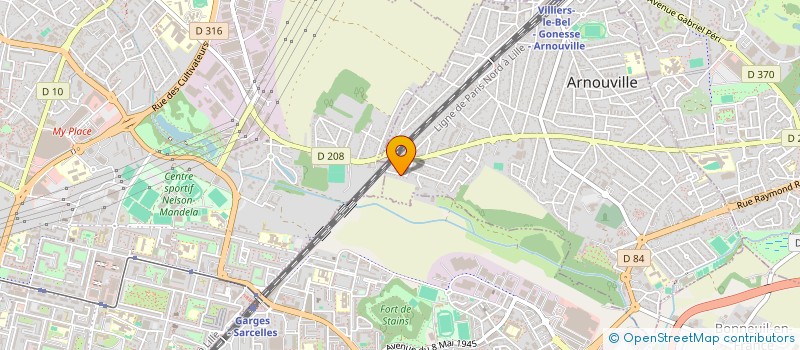 localisation de l'entreprise MONSIEUR SHAWKATULLAH SAFI  ARNOUVILLE