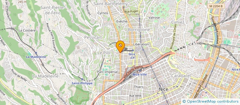 localisation de l'entreprise MONSIEUR SHAWN PUJOL  NICE