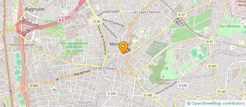 localisation de l'entreprise MONSIEUR SHAWON PAUL  MONTREUIL