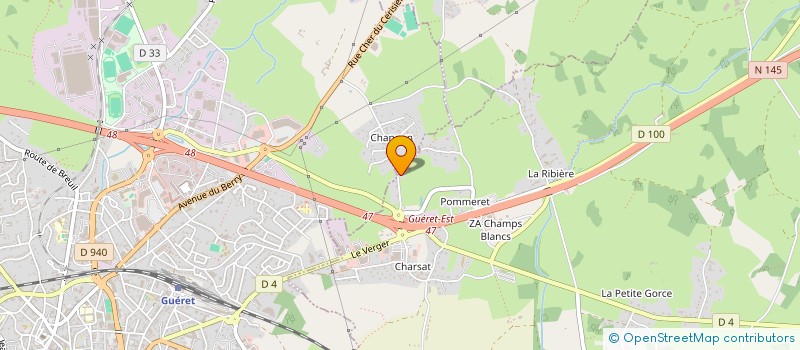 localisation de l'entreprise MONSIEUR SHAZE RITZ à GUERET
